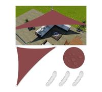 Triangle Waterproof Sun Shade Sail UV Protection Ideal for Garden Balcony Patio 3.8 x 3.8 x 5.4 m Includes Rope & DRings Outdoor Canopy Cover