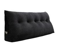 Triangle Wedge Bed Pillow Headboard Attachment, Lumbar Support Backrest for Reading, Bay Window Bedrooms - Gray, 31.5" x 7.87" x 19.7"