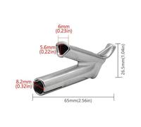 Triangle Welding Nozzle Y Type for Hot Air Blower Head Heat Torch, PVC Plastic Welding Tip, Metal Construction, 1 Pack