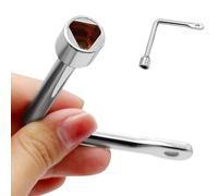 Triangle Wrench For Electric Lift - L-Shaped Triangular Cabinet Wrench, Triangles Door Lock Wrench, Water Meter, Industrial Maintenance Tools, Access To Elevator Repairs, Precision Triangular Wrench