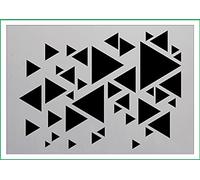 Triangles A4 190 Micron Reusable Flexible Mylar Stencil