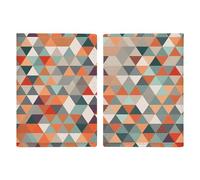 Triangles Patterns Passport Holder for Travel Women PU Leather Passport Wallet Passports Cover Travel Gifts
