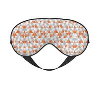 Triangles Patterns Printing Double-Sided Design Sleep Aid, Soft Eye Mask for Sleep,Yoga,Adjustable Strap, Blocks Light