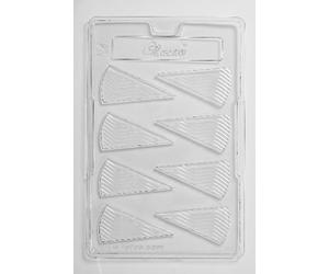 Triangles (Wavy) Cake Decoration Chocolate Mould 8 Cavity x 5