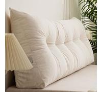 TrianguBack Pillows for Reading Bed & Sofa Support Removable Cover Lumbar Cushions Ideal for Daybed & Headboard Comfort & Style (100×40×12cm)