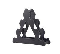 Triangular 3-Tier Dumbbell Rack - Compact Home Gym Storage Stand For 1KG/2KG/3KG Dumbbells, Space-Saving Fitness Organizer