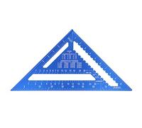 Triangular Angle Ruler Square 12in, Aluminum Alloy Woodworking Layout Gauge Measure Tool, 45° Multi - Function Protractor with Scale, Metric and British Double - Sided Scale