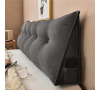 Triangular Back Cushion for Headboard Comfortable Reading Pillow for King Size Bed Removable Cover Wedge Pillow for Sofa 150x50x20CM Ideal for Relaxation and Support
