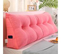 Triangular Back Cushion for Sofa & Bed Headboard H 120x20x50cm Supportive Wedge Pillow for Back Ideal for Single & Double Beds Stylish Decorative Cushion.