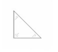 Triangular Bag 175 x 175 Self-Adhesive - 100 Triangular Pockets