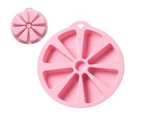 Triangular Cake Mould - Non-Stick Silicone Shape with 8 Compartments, Cake Pan - for Pizza, Mousse, Dessert, Fruit Pudding, Jelly, Cornbread, Popcorn, Potatoes and Kitchen
