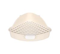 Triangular Cat, Hamster Food Bowl, Cage Accessories, Beige