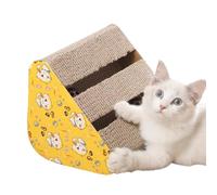 Triangular Cat Scratcher Angled Cardboard Scratcher, Bell Toy