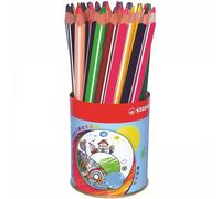 STABILO Trio thick - Triangular Colouring Pencil - Tin of 38 - Assorted Colours