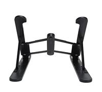 Triangular Design Laptop Stand with 6-Level Adjustable Bracket for Cervical Spine Pressure Relief Compatible with Various Notebook Brands ABS + Silica Gel +Aluminum Alloy (Black)