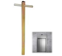 Triangular Elevator Door Key, 200mm Long Universal Lift Door Release Key, Heavy Duty Metal Emergency Drop Key for Elevator Access and Security, Manual Elevator Access