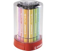 Triangular Fibre-Tip Pen - STABILO Trio Scribbi - Deskset of 12 - Assorted Colou