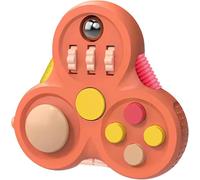Triangular Fidget Pad Controller for Adults & Kids, Sensory Stress Relief Toy with Clickers, Sliders & Spinner, ADHD & Autism Fidget Tool, Portable Office Desk & Travel Toy