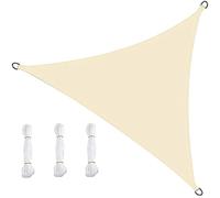 Triangular Garden Awning Shade Sail Waterproof 2.5x2.5m 90% UV-Resistant Polyester Breathable Tear-Resistant Perfect for Outdoor Patio Backyard and Deck Use