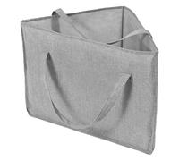 Triangular Hanger Storage Bag | Fabric Clothes Hanger Organizer 46x34cm Gray Beige Design | Space Saving Wardrobe Holder For Hangers Trouser Clips Laundry Room Closet Organization Solution
