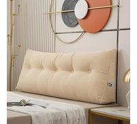 Triangular Headboard Cushion - 100x50x20cm Soft Large Comfy Reading Pillows for Beds Sofas - Back Lumbar Bolster Support Pillow - Bedroom Wedge Cushions