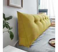 Triangular Headboard Cushion - Comfy Soft Reading Pillow for Beds & Sofas - Back Lumbar Support Wedge Cushion - Ideal for Bedroom