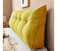 Triangular Headboard Cushion - Comfy Soft Reading Pillow for Beds & Sofas - Back Lumbar Support Wedge Cushion - Ideal for Bedroom