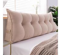 Triangular Headboard Cushion Pillow for Beds & Sofas Soft Lumbar Support Wedge Washable Bolster Pillow 200x20x50cmComfortable Back Support for Home Decor