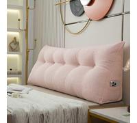 Triangular Headboard Pillow for Twin Bed Cushioned Wedge Backrest for Sofa Ergonomic Support Cushion 100x20x50cm Perfect for Comfort & Style
