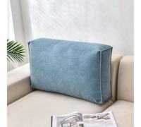 Triangular Headboard Wed Pillow - Supportive Back & Lumbar Cush for Daybeds Reading & Relaxat - Soft Green Bolster Pillow for Ultimate t