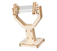 Triangular Lenses with Wooden Holder Stand Optics Experiments Apparatus Physics Teaching Aid for Classroom Demonstration Prism with Stand Wooden Prism Light Reflection Educational Optics Easy Assembly