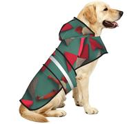 Triangular Origami Waterproof Dog Raincoat And Rain Jacket For Small Medium Large Dogs With Reflective Stripes And Adjustable Belly Strap