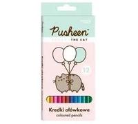 Triangular pencil pencils 12 colors, Pusheen