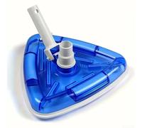 Triangular Pool Vacuum Head Manual Rotary Cleaner for Leaves - Adjustable Angle Design for koi Fish Pond Spa 29cm