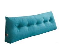 Triangular Reading Cushion Wedge Pillow for Dormitory, Aesthetic Headboard Pillow, Removable & Washable Dark Blue, 39.3"x7.87"x19.6", Perfect for Comfort & Style