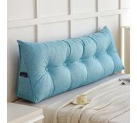 Triangular Reading Pillow for Bed or Sofa, Back Support Pad, Headboard Pillow - Comfortable and Supportive Design for Reading or Relaxing