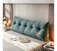 Triangular Reading Pillow Removable Back Cushion for Sofa Light Green Decorative Cushion Headboard Support Pillow for Bedroom 200x50x20cm Ergonomic Design