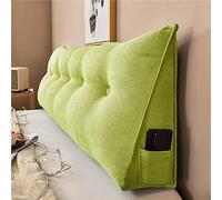 Triangular Reading Pillow with Lumbar Support Removable Cover & Pocket Color 180x50x20CMPerfect for Comfort Relaxation & Back Support