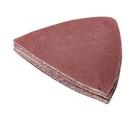 Triangular Sanding Pads, 80mm 10PCS Triangle Abrasive Sandpaper 40 60 80 100 120 180 240 400 800 Grits Orbital Sander Sanding Paper Aluminum Oxide Hook Loop Sheets No Holes