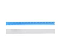 Triangular Scale Ruler 30cm Metric Aluminum Drafting Scale Ruler with 6 Scales for Architecture Drafting and Engineering Works Blue Color 11.81 Inch Durable and Anti Fading Design