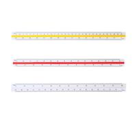 Triangular Scale Ruler Architectural Ruler Architect Scale Drafting for Draftsmen Constructions Finder Protractor Measurement Bevel Height Depth Gauge Azimuth Foldable Marker Tester Locator
