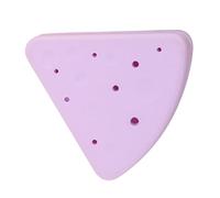 Triangular Silicone Makeup Puff Holder Protective Carry Case | Purple Organiser for Powder Puff, Tidy Handbag or Gym Bag Storage, Hygienic Drying