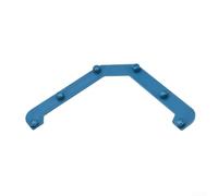 Triangular Sink Strainer Basket for Kitchen Corner, Plastic Drain Rack for Fruits Vegetables, Anti-Clogging Food Filter Shelf with Adhesive-Tape, Blue 16.5x16.5cm