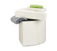 Triangular storage ottoman Padded Corner Pouffe Faux Leather Footstool 26 L