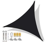 Triangular Sun e Sail, Waterproof UV Protect Canopy for Outdoor Garden Patio, Includes Mounting Kit & Rope (2x2x2m, White)