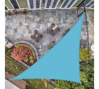 Triangular Sun Shade Sail 4x4x5.7m Waterproof & Outdoor Canopy Backyard Patio Protection UV Blocker for Garden & Lawn - Perfect for Sun Protection