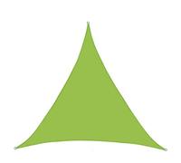 Triangular Sun Shade Sail Awning UV Protection Canopy for Outdoor Patio Balcony Garden Pool - Green 5x5m Waterproof Triangle Shade for Effective Sun Blocking
