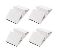 Triangular Support Feet for Pet Gate with Self-Adhesive Base, PP Plastic Reinforcement Brackets to Enhance Stability and Safety in Dog Barriers (4pcs)