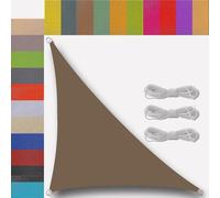 Triangular Waterproof Shade Sail 4.2x4.2x6m 98% UV Protection Wind Resistant Outdoor Garden Patio Balcony Party Sunshade Brown Various