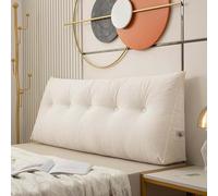 Triangular Wedge Cushion Headboard Bedside Triangle Daybed Backrest Triangular Cushion Three-Dimensional Reading Pillows for Bed Back Support Relaxing with Detachable,C,80x50x20cm